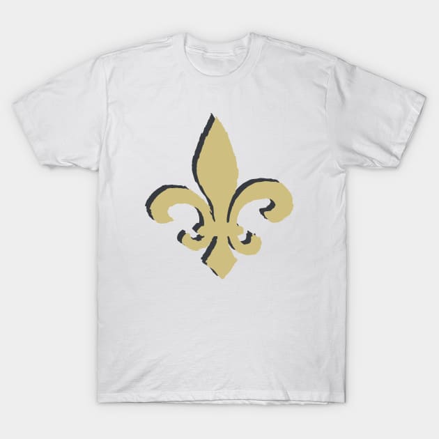 New Orleans Saiiiints 05 T-Shirt by Very Simple Graph